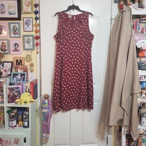 Banned Apparel Heart Print Dress